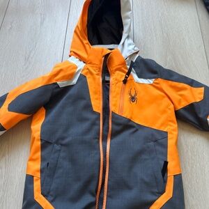 Red or Orange Spyder ski jackets